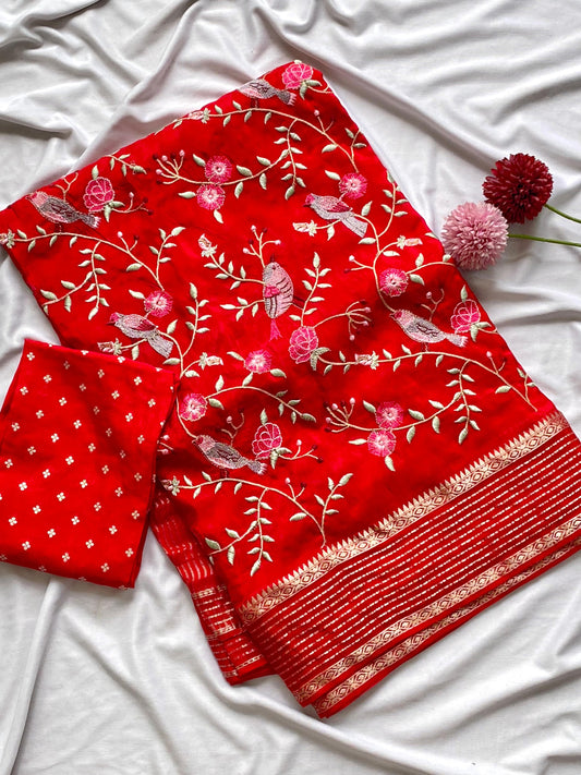 H.O silk saree-SR1063E