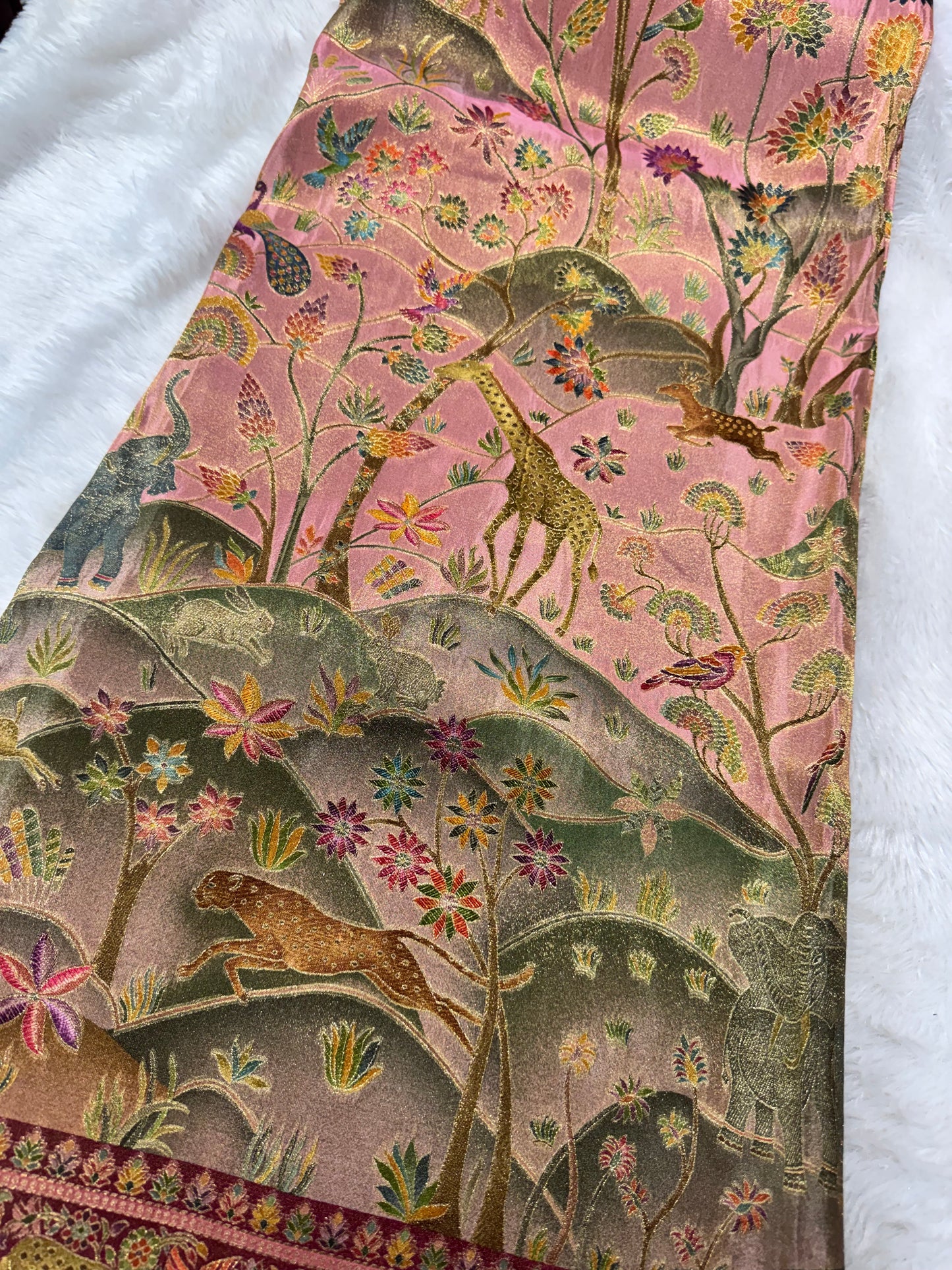 Pure pashmina saree-SR1270I
