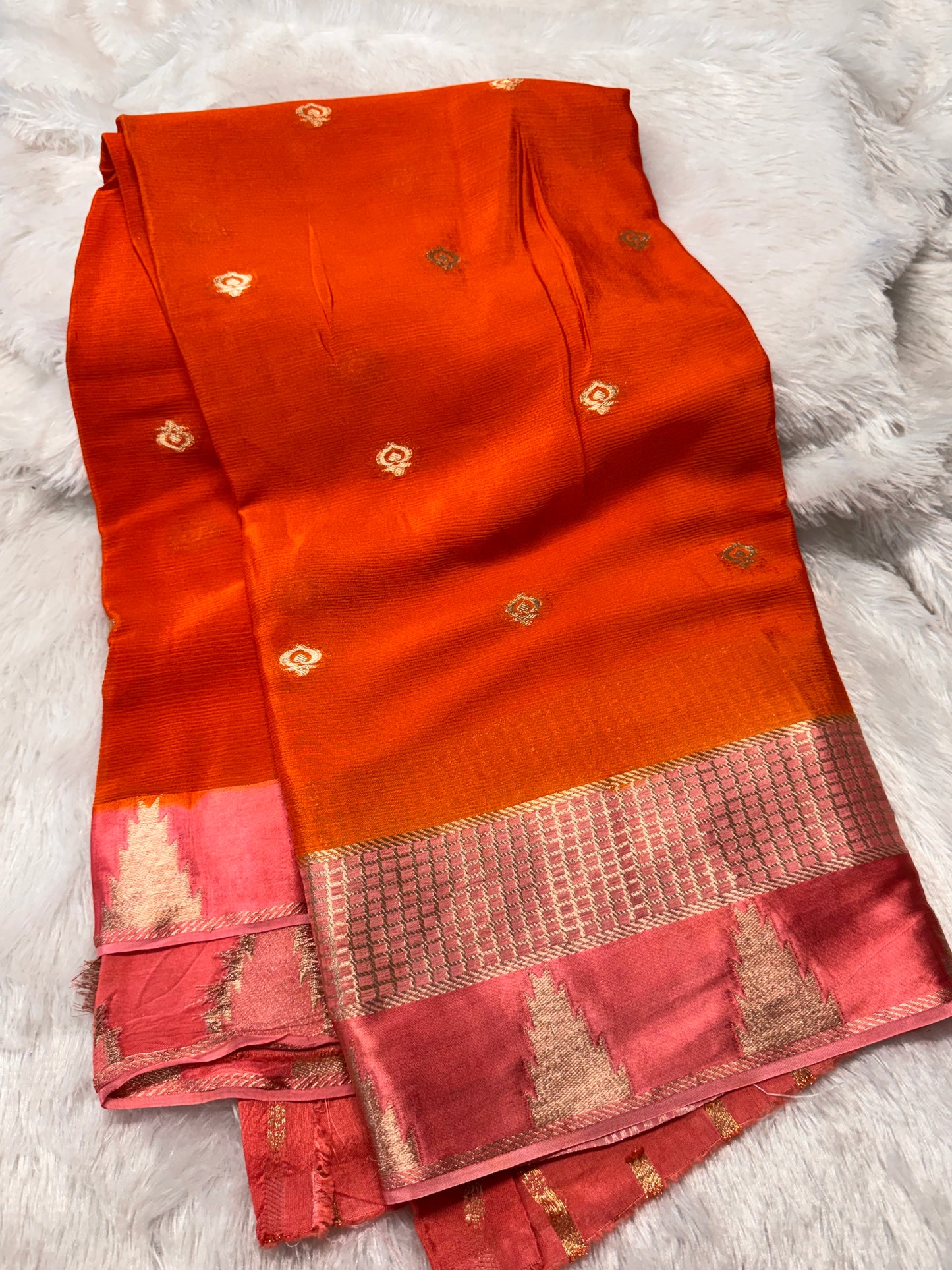 Pure chinnon saree-SR1295F