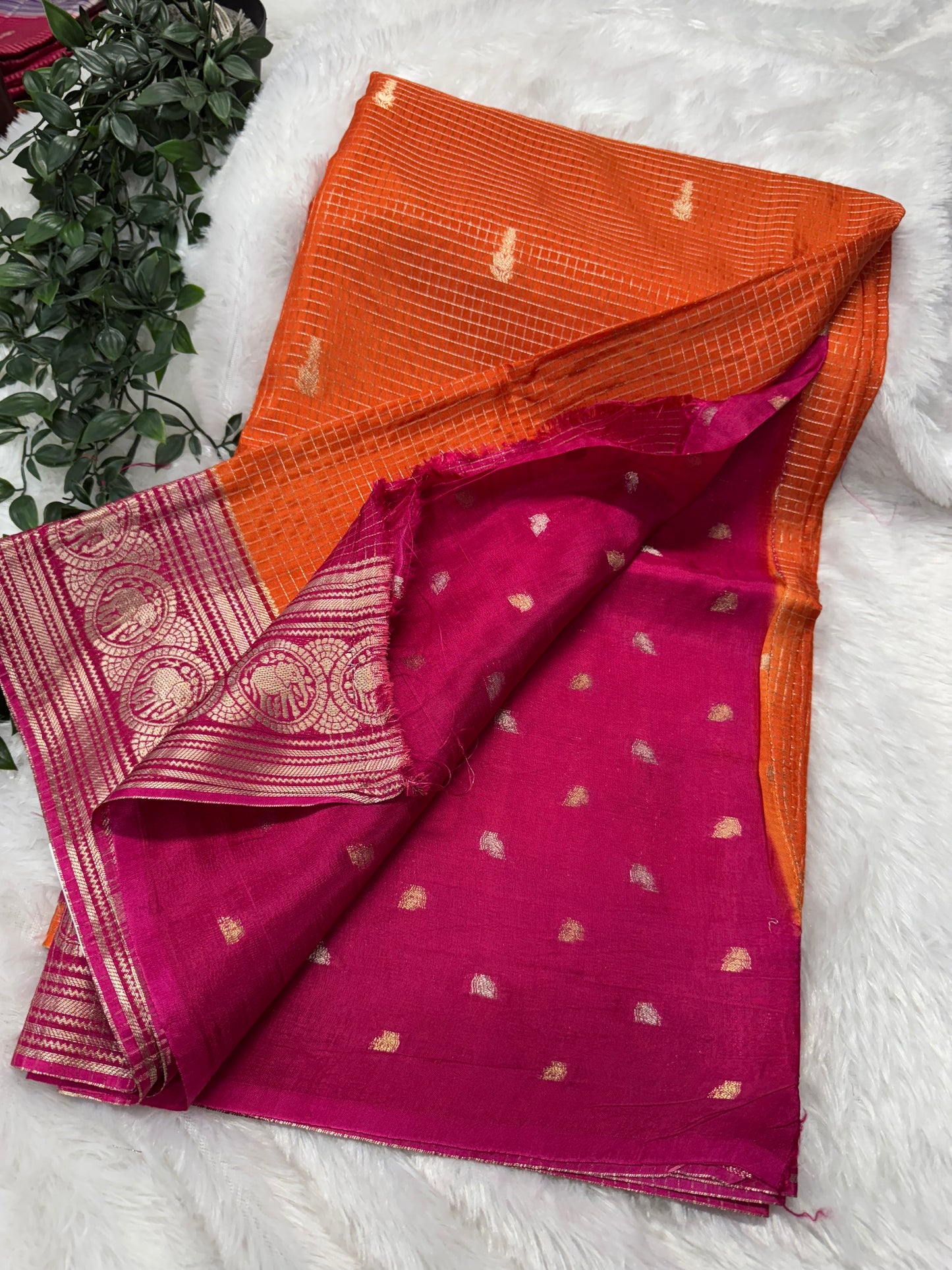 Vintage checks Mysore Georget-SR1174G