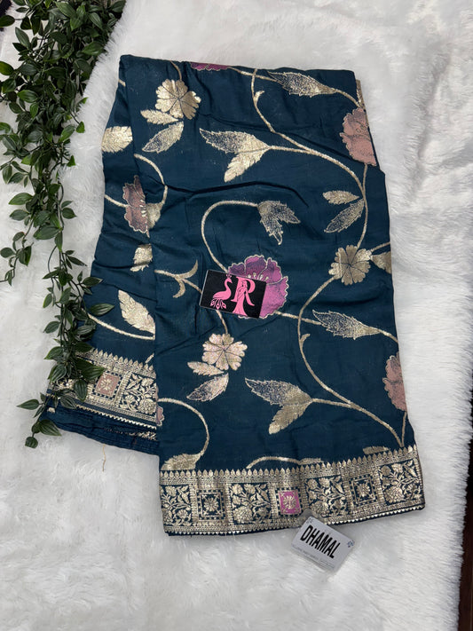 Soft mushru fancy saree-SR1093B