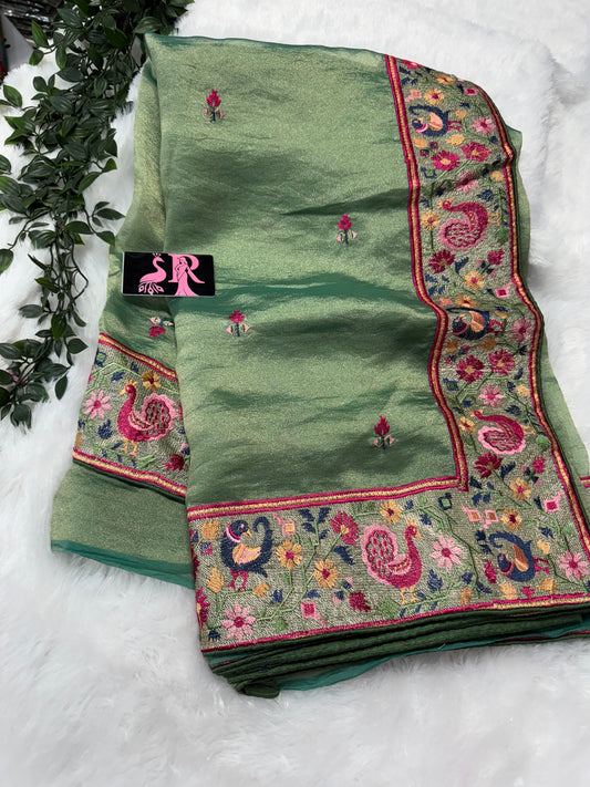 Tissue Georget saree-SR1054B