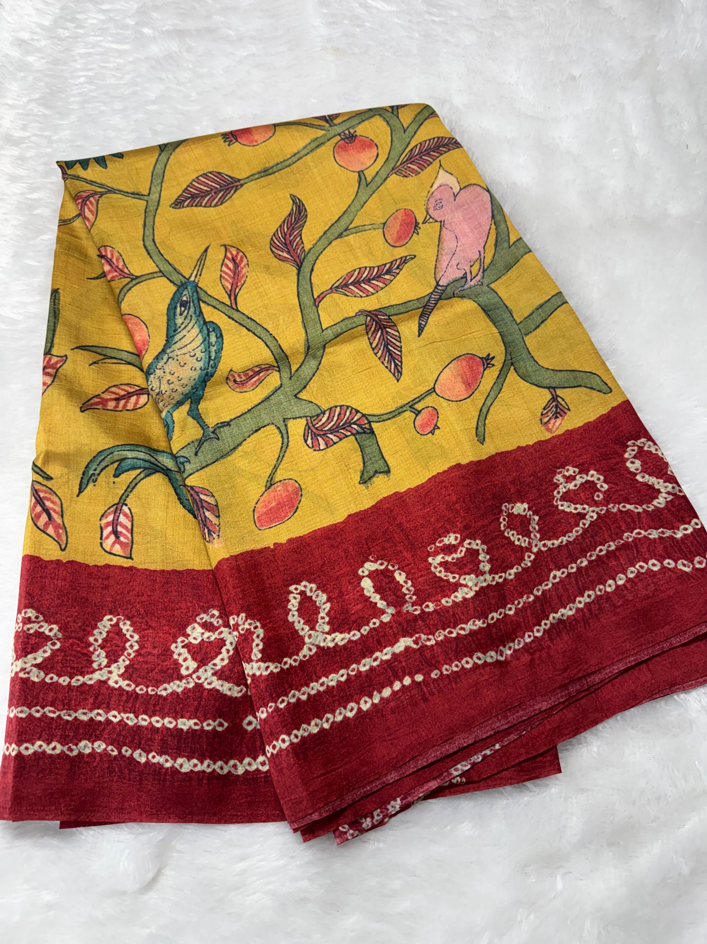 Tassar crepe silk saree-SR1180A