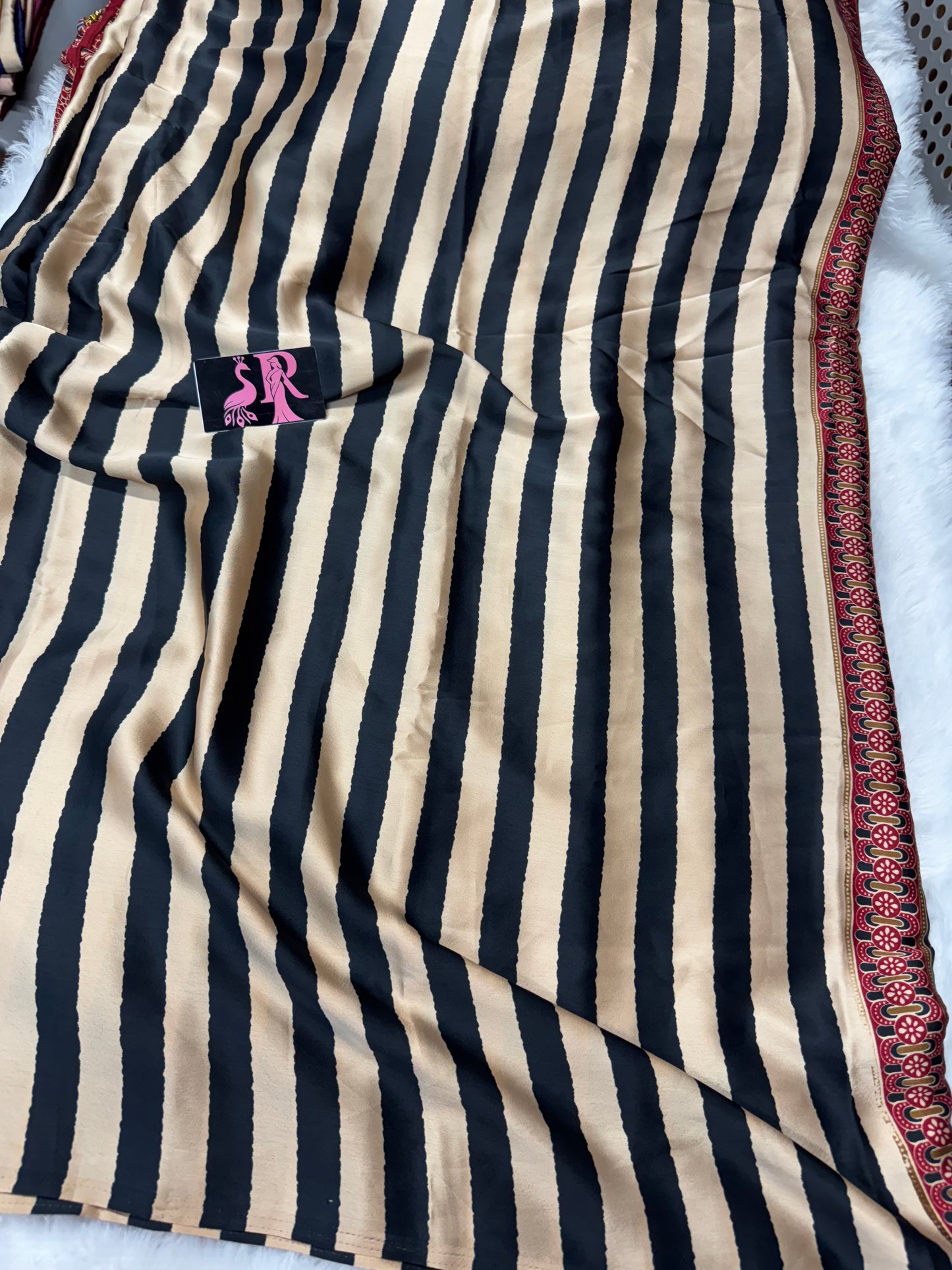 Ajrakh saree-SR1059D