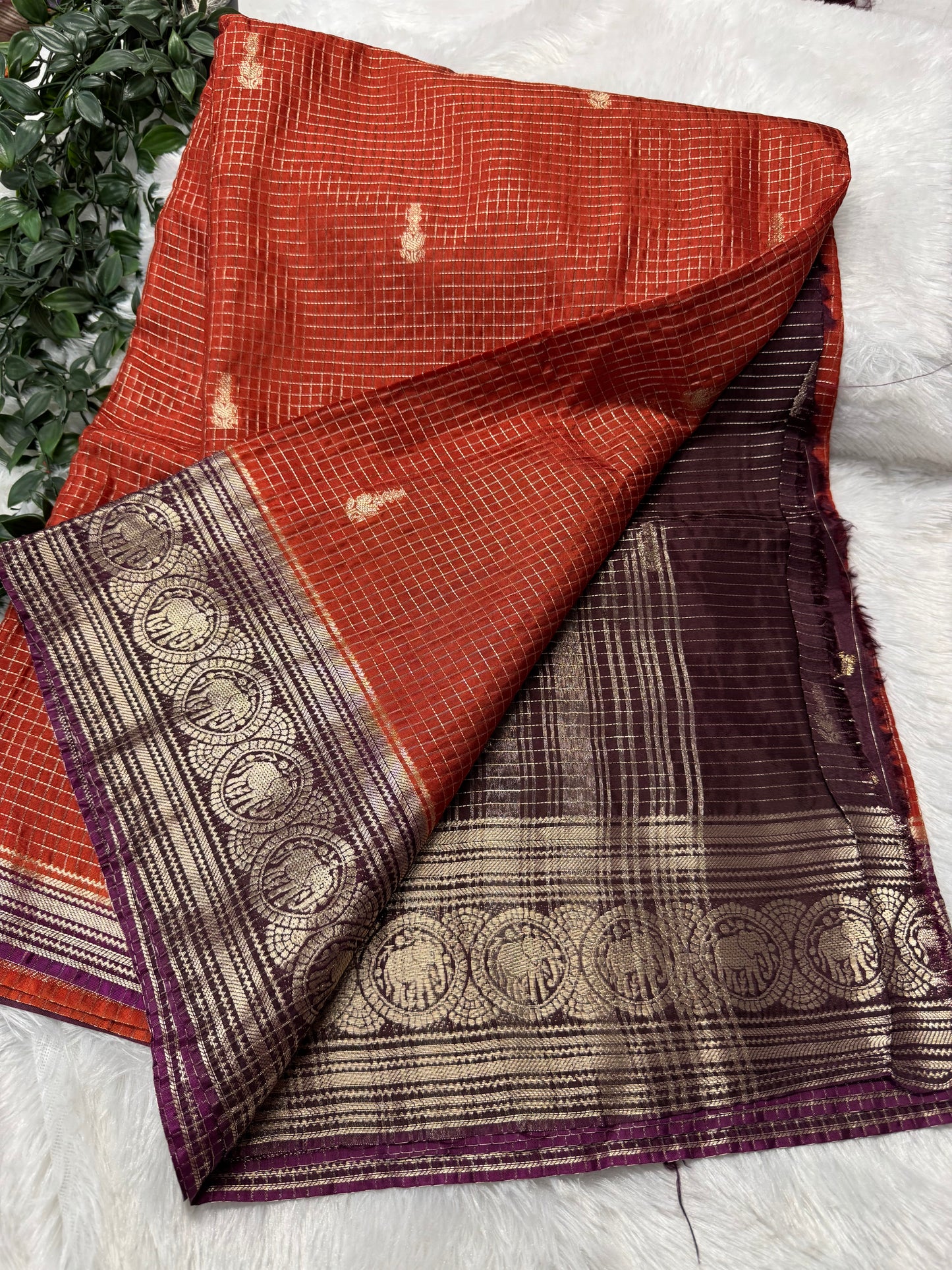 Vintage checks  Mysore Georget -SR1174A