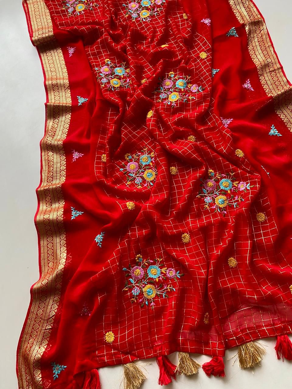 Pure Georget saree-SR1156A