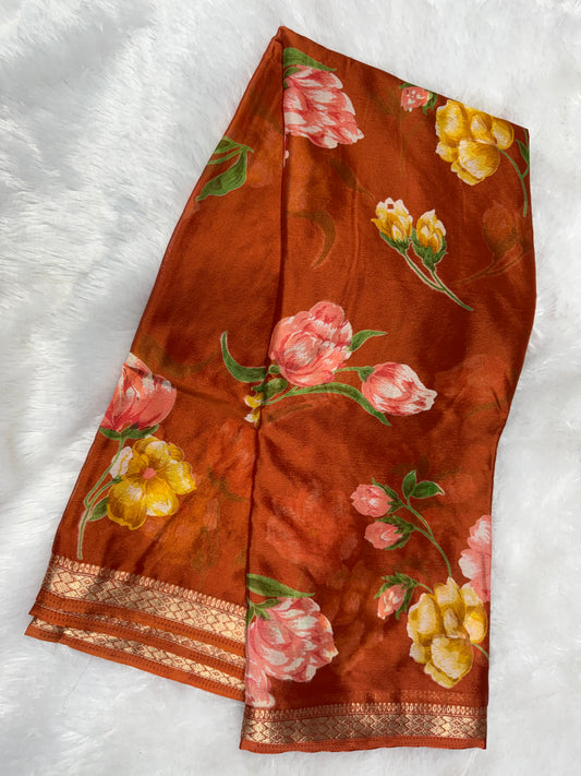 Chinnon digital print saree-Sr1210L