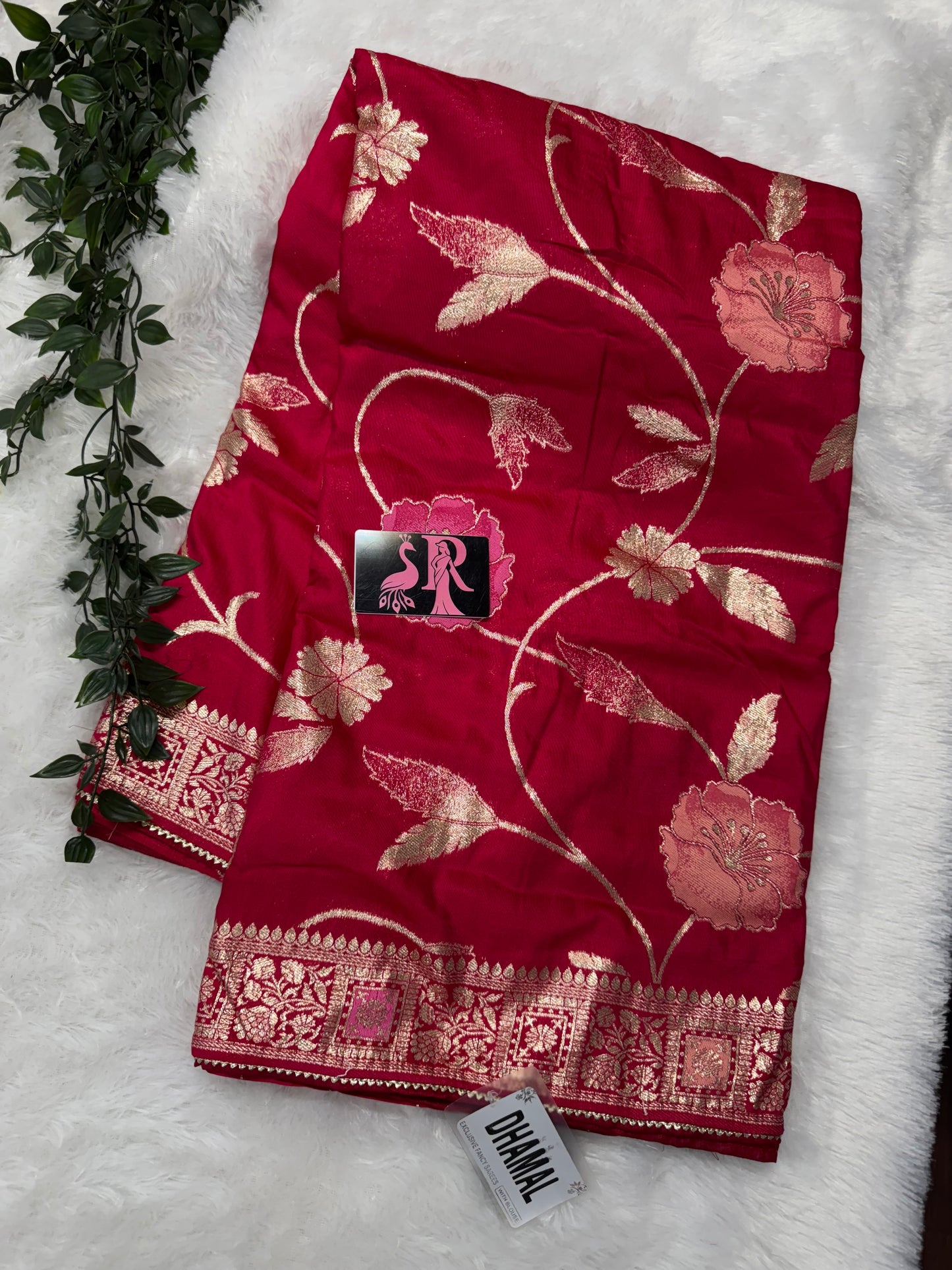 Soft mushru fancy saree-SR1093C