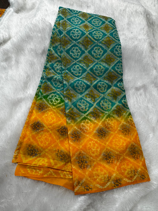 Chiffon Bandhini Saree-SR1234H