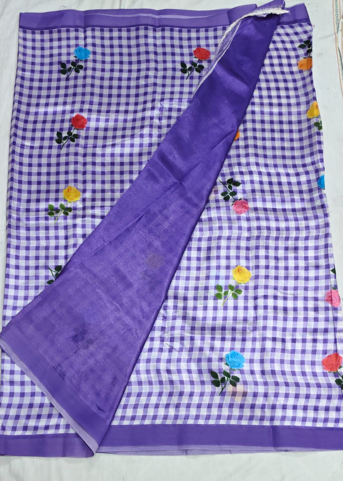 Mangalagiri pattu checks saree-SR1199G