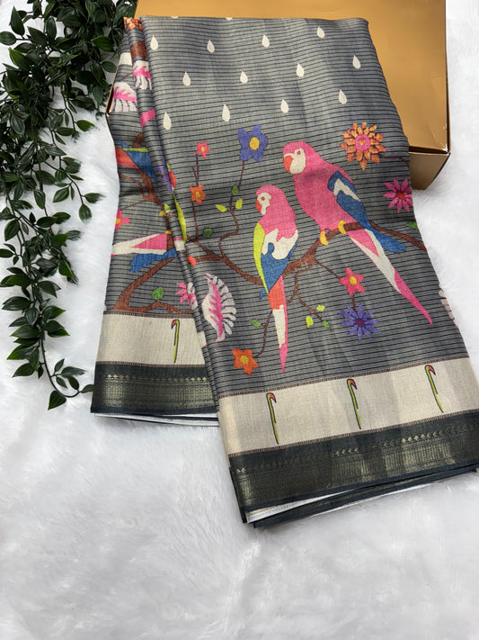 Banaras tissue Paithani-SRS014