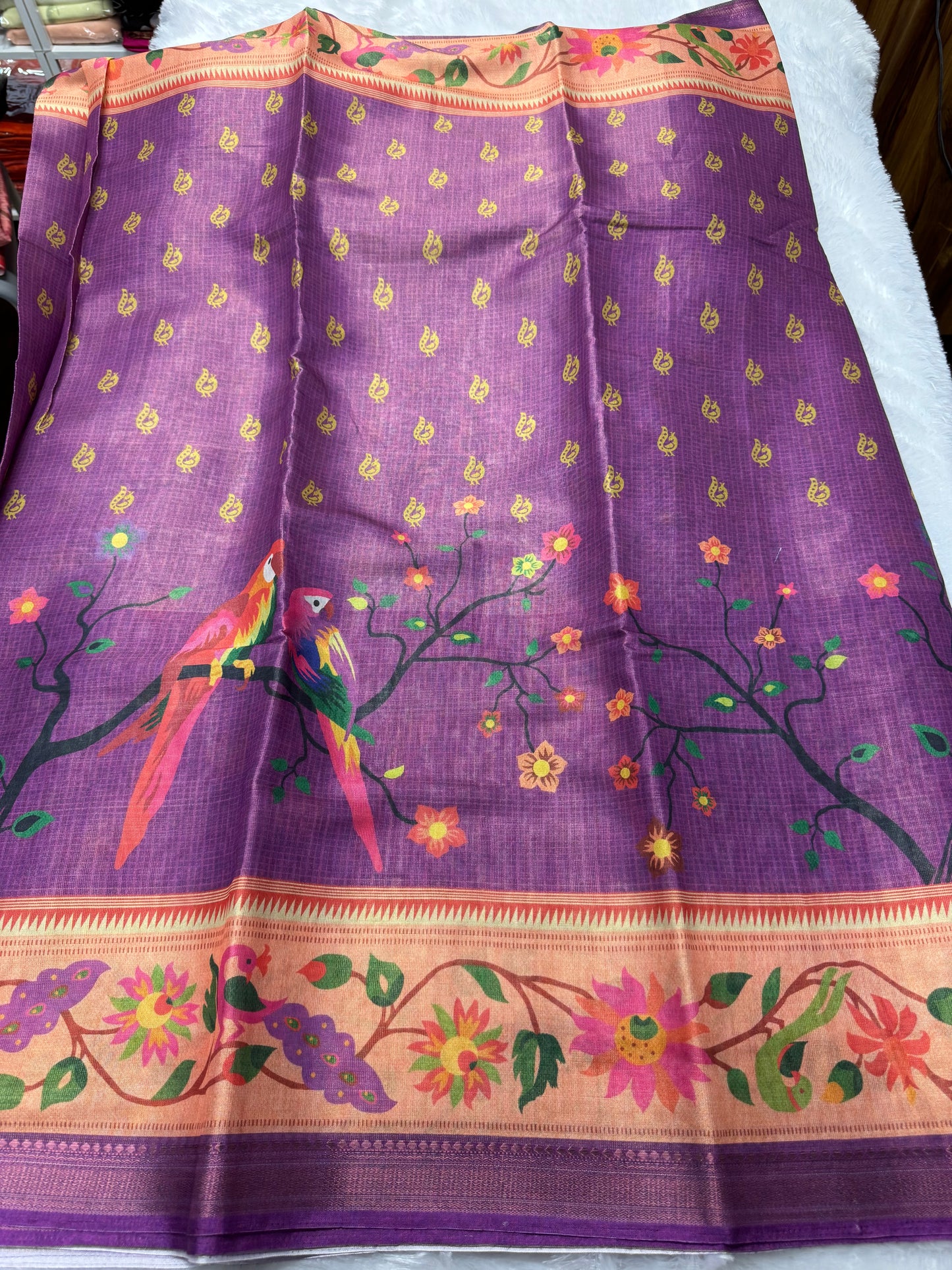 Banarasi tissue Paithani-SRS1017D