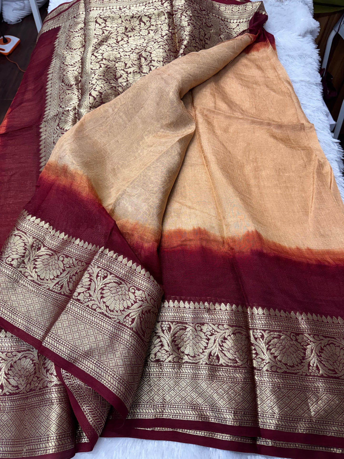 Viscose crepe saree-SR1243