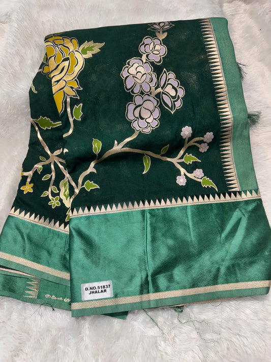 Mushru silk Jamdhani saree-SR1274C