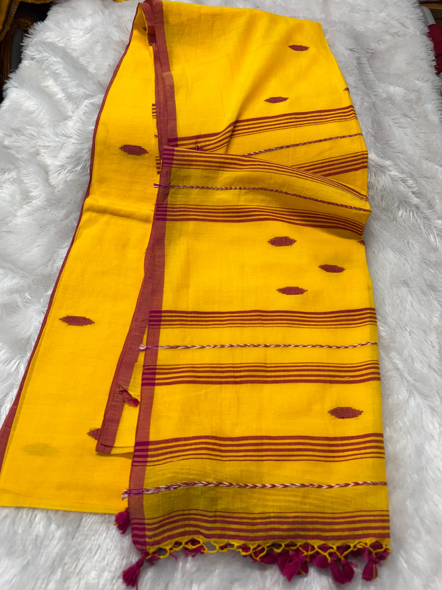 Pure Mulcotton Jamdhani saree-SR1216E