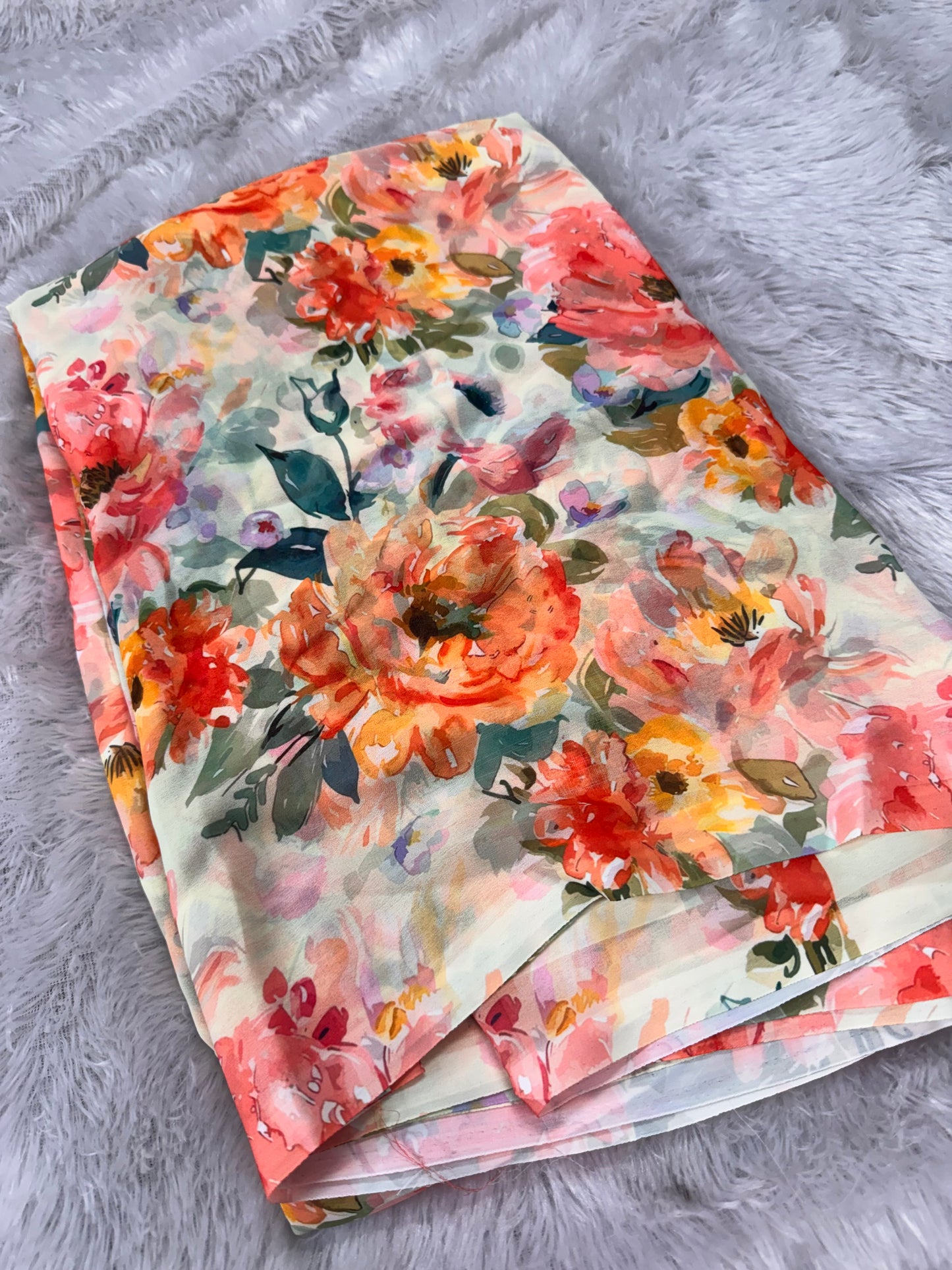 Georget digital print sarees-SR1272W