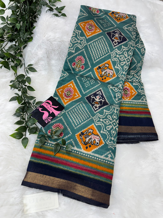 Maheswari silk Patola saree-SR1038A