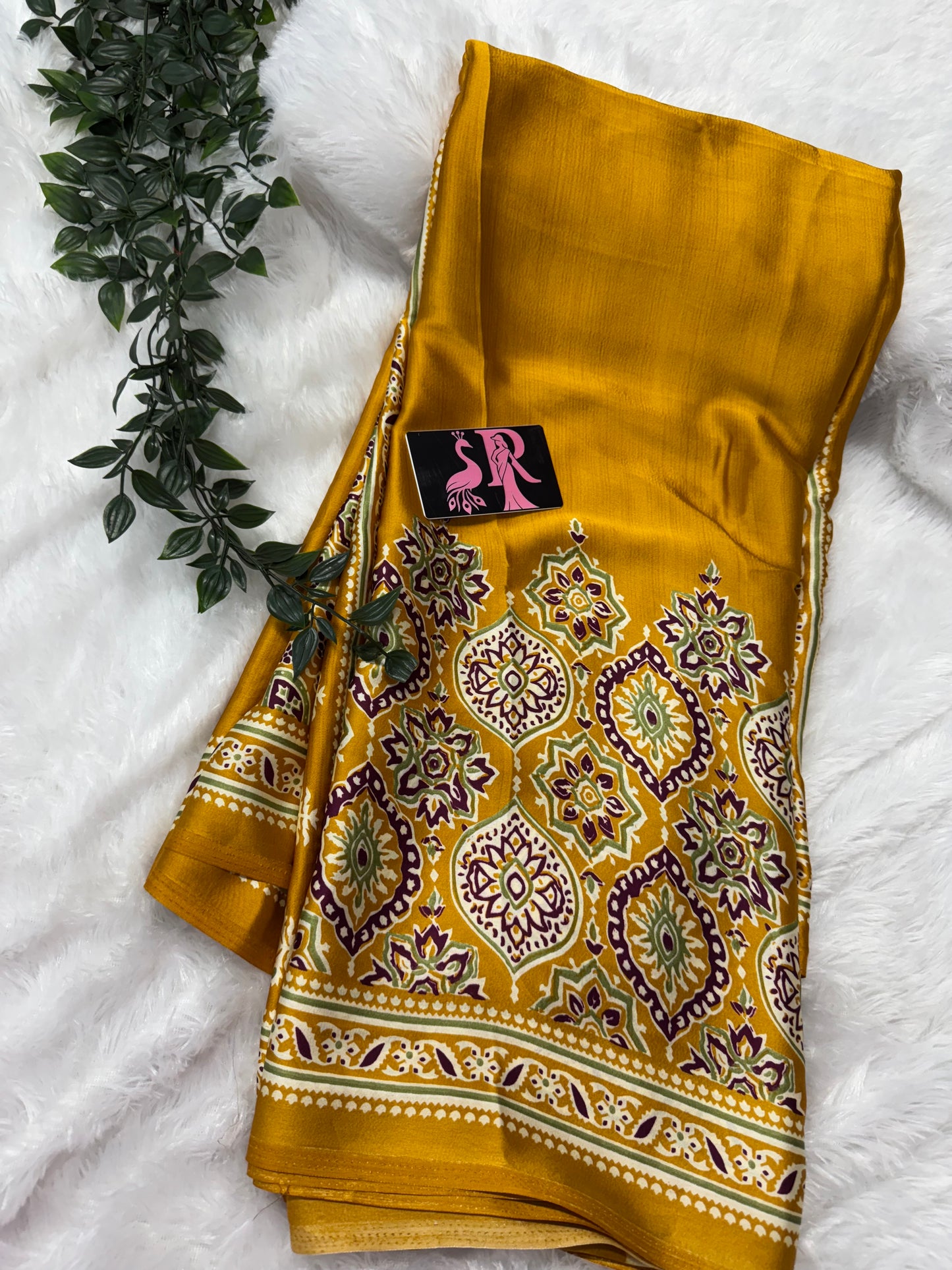 Ajrakh saree-SR1070F