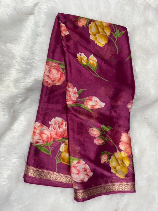 Chinnon digital print saree-Sr1210I