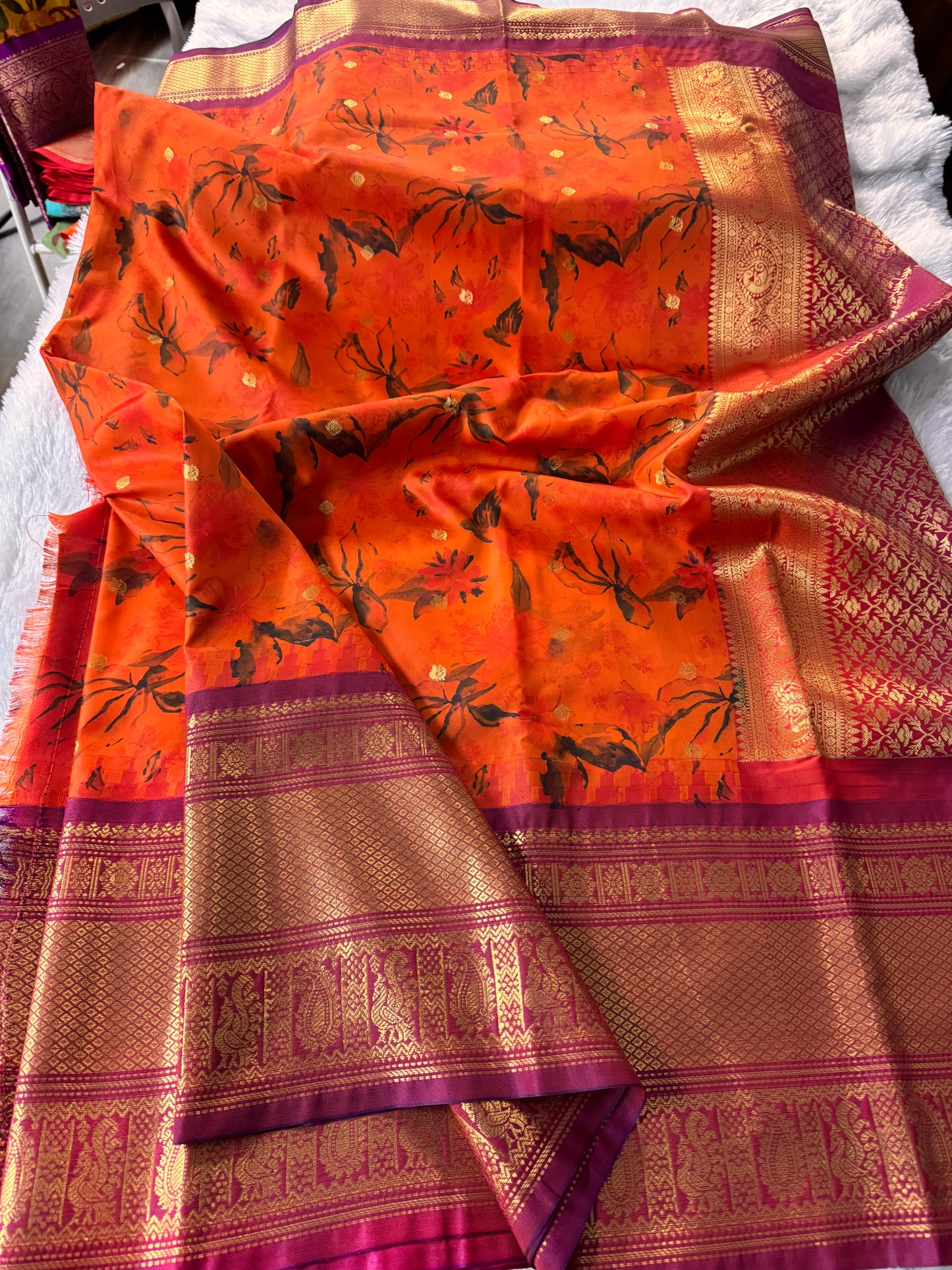 Digital Gadwal saree-SR1279B