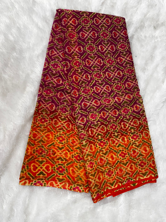 Chiffon digital print saree-SR1234F