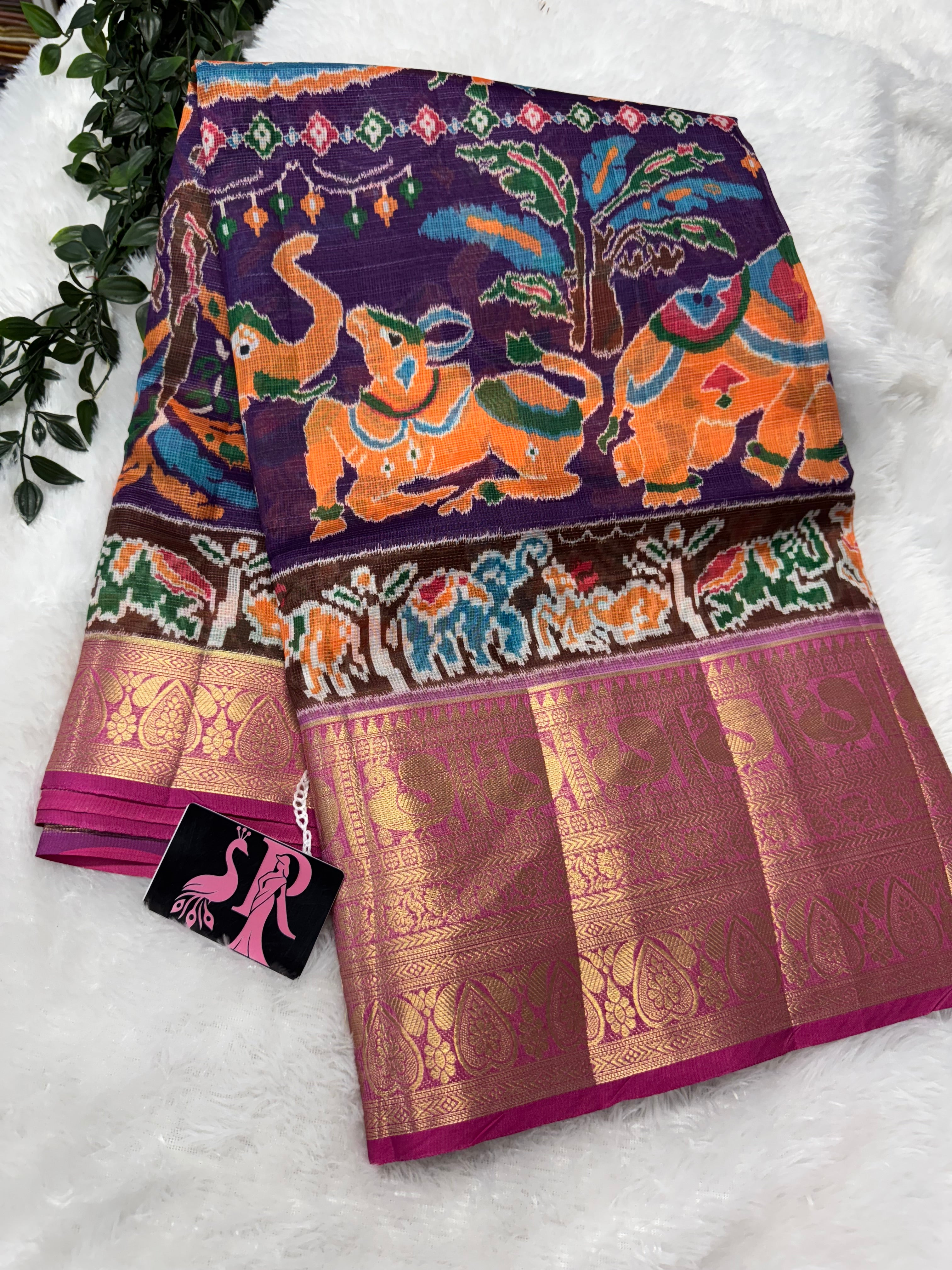 Kanchi Kota Patola saree-SR1113B – Swarna Reddys