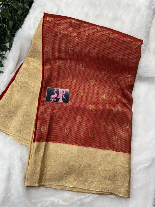 Vintage zari checks-SR1080D