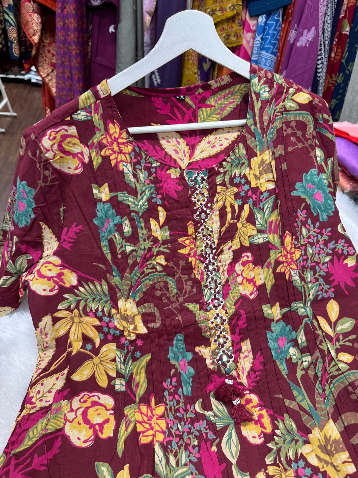 Jaipur cotton Aline frock -SRS051B