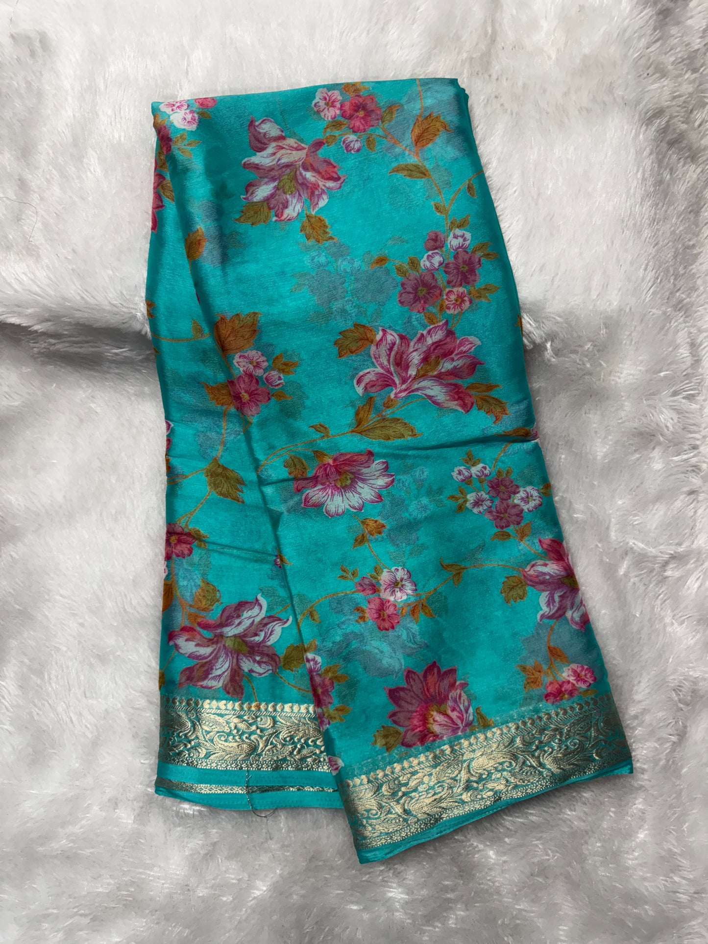 Chinnon floral print saree-SR1236J