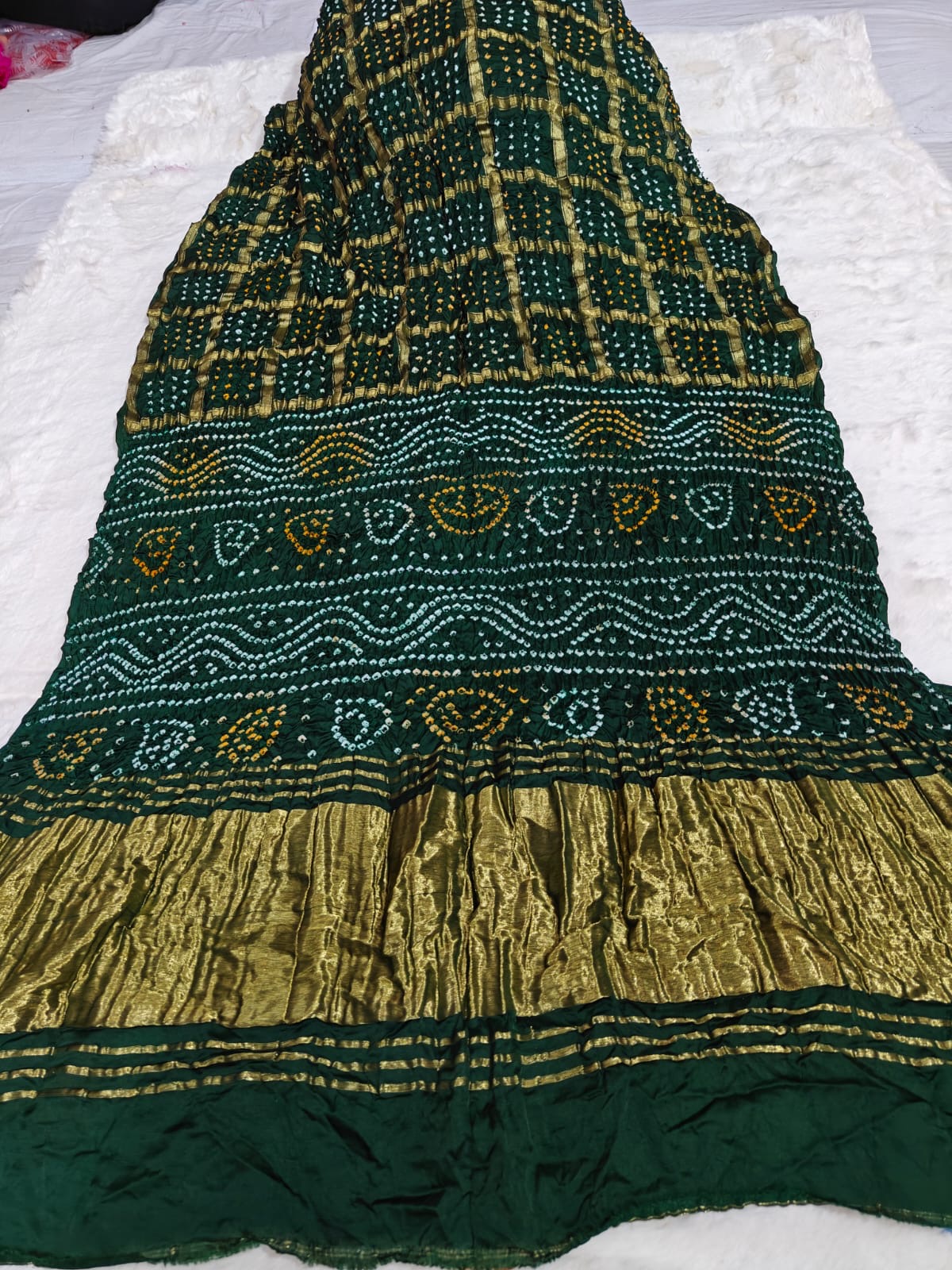 Gharchola checks Bandhini sarees-SR1217C