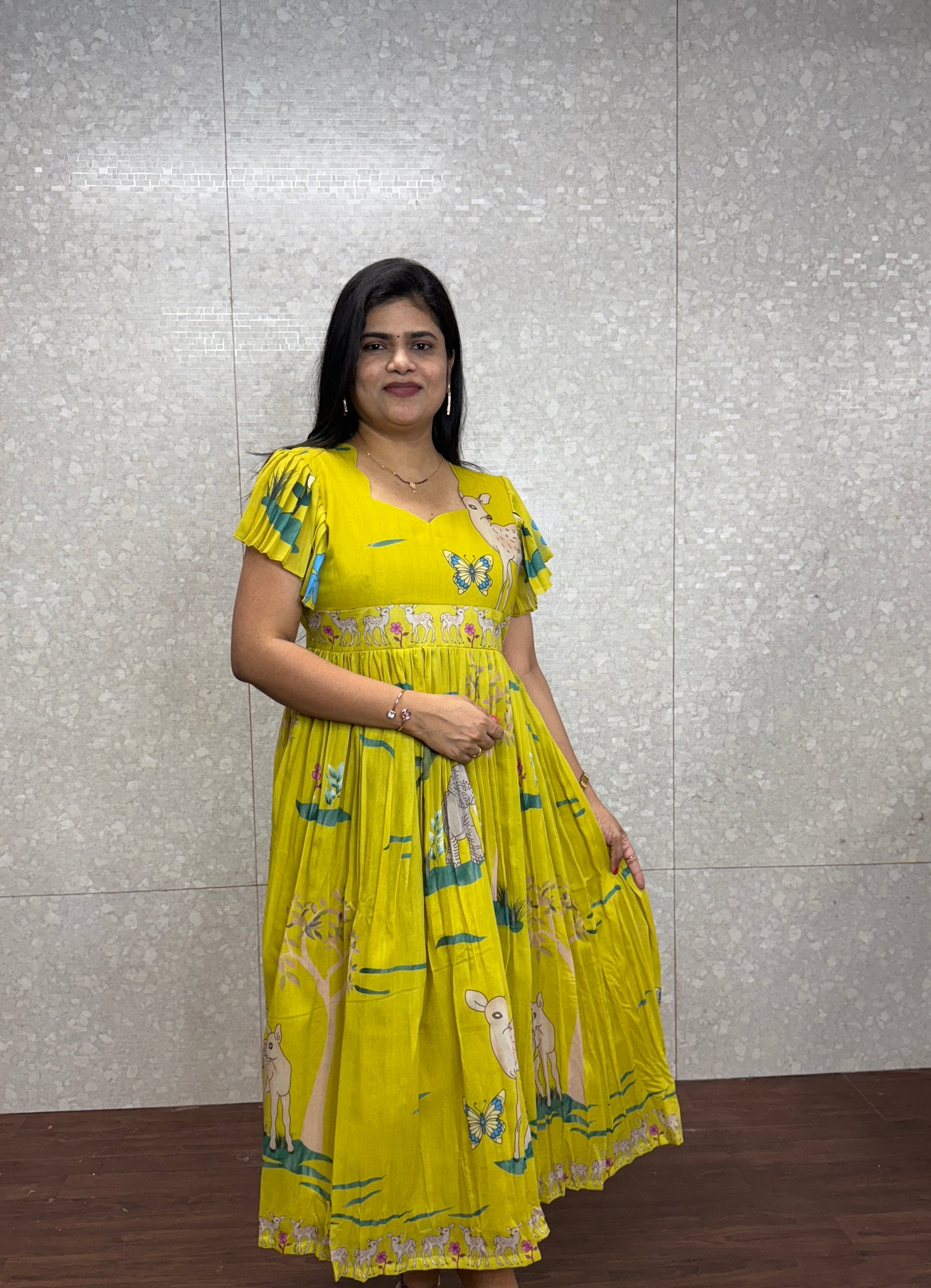 Chanderi Frocks-SRF1002A