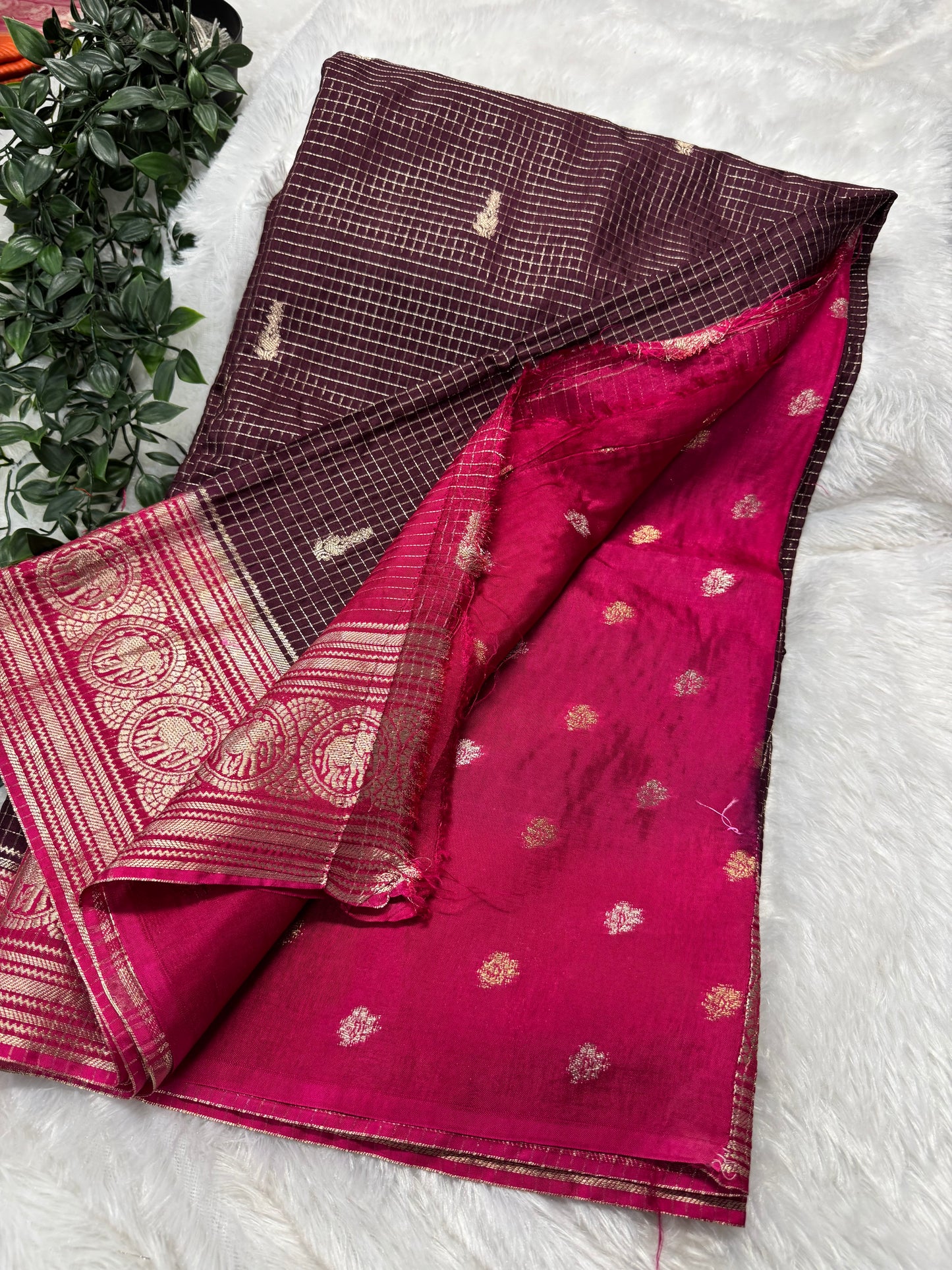 Vintage checks Mysore Georget-SR1174F