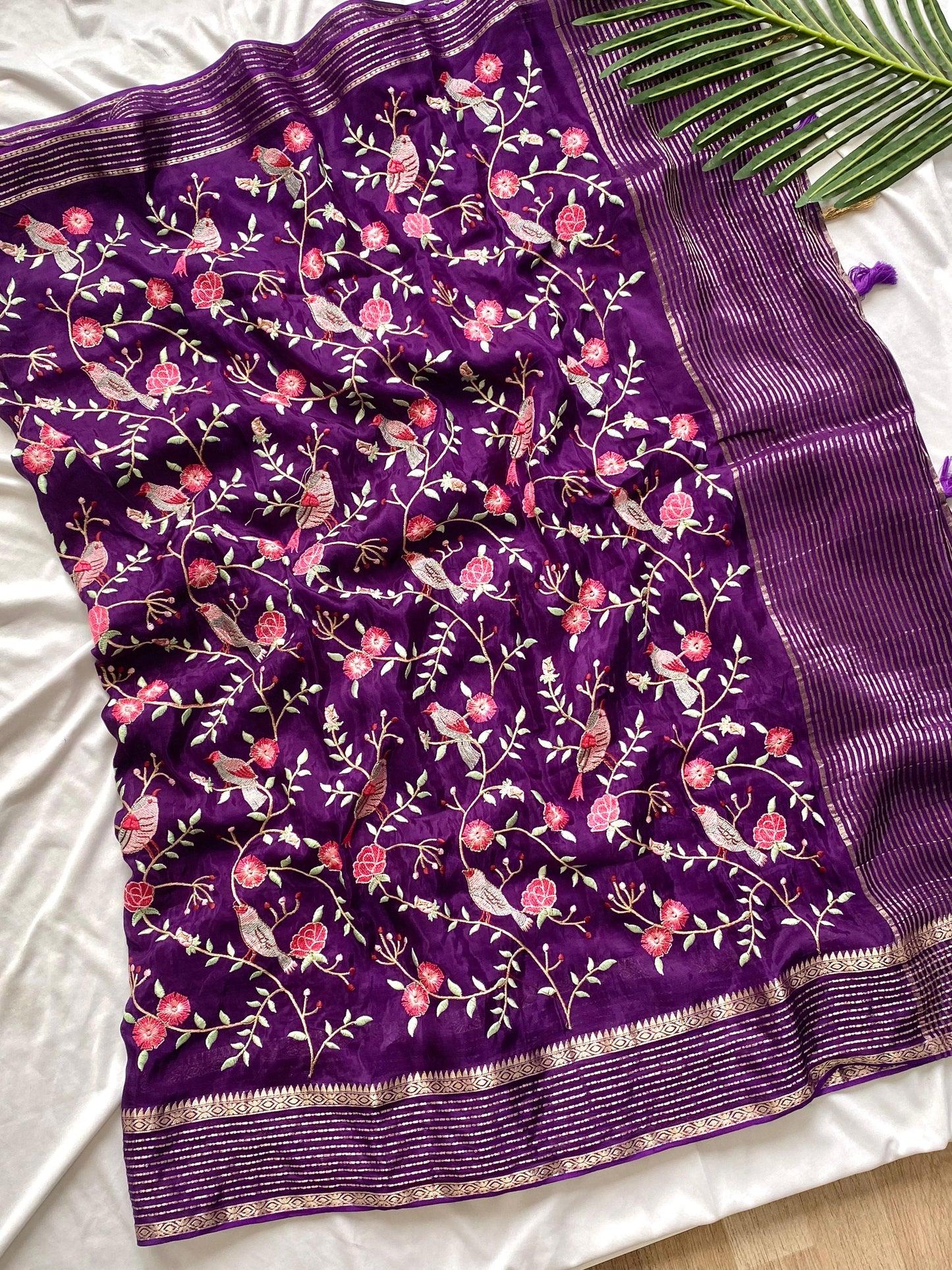 H.O silk saree-SR1063C