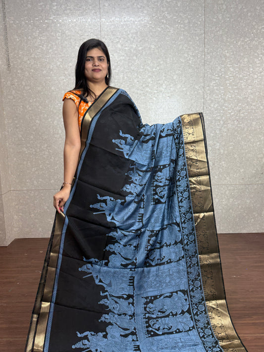 Chanderi Saree-SR1014D