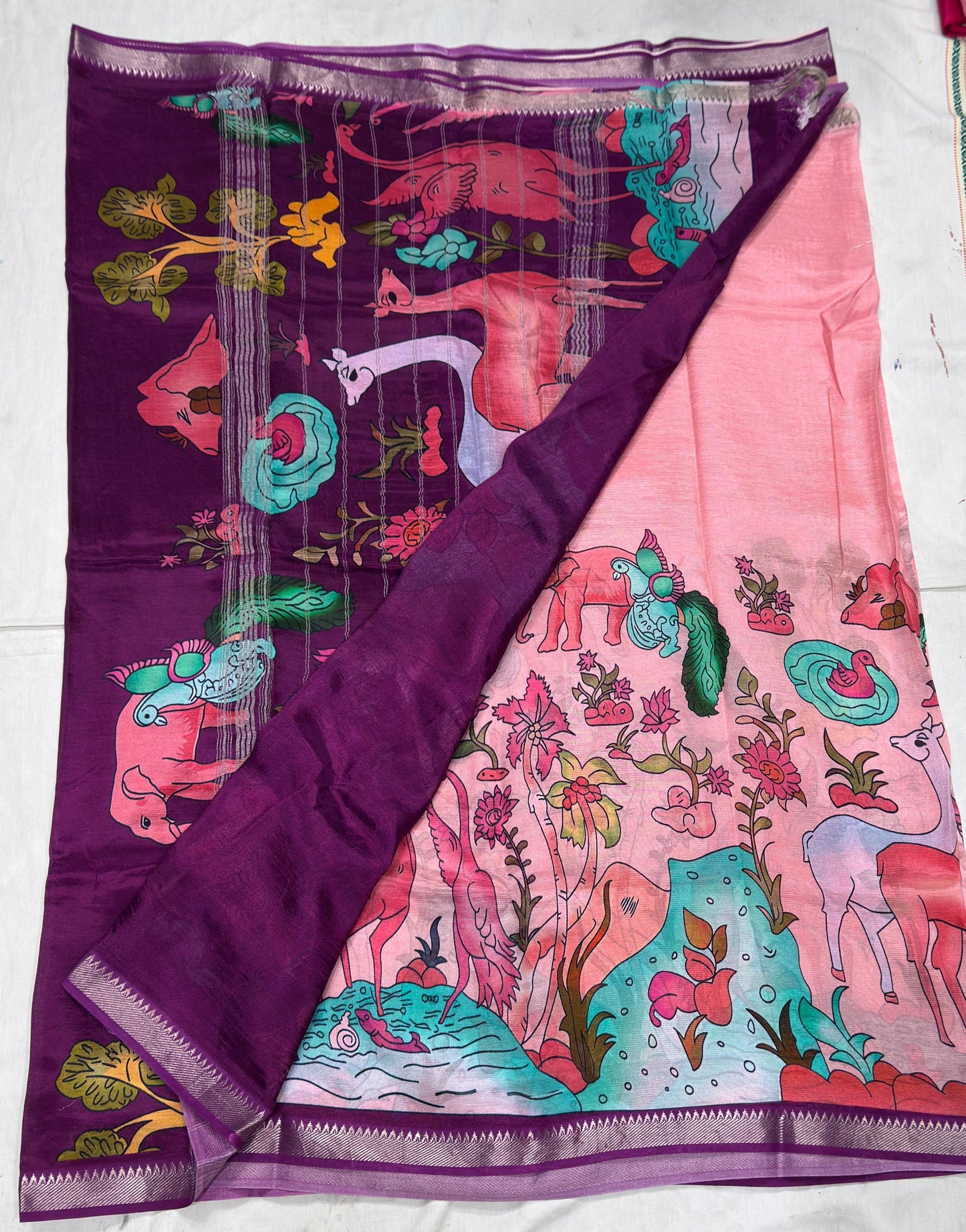 Mangalagiri pattu Kalamkari-SR1102F