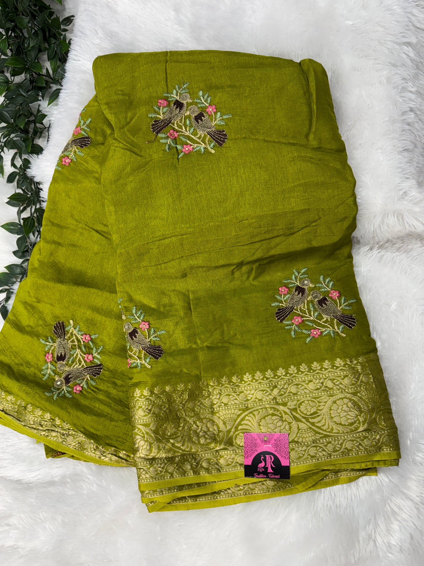 Russian silk saree-SR1128B