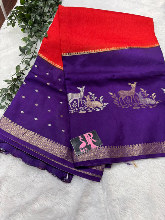 Mysore dola crepe silk saree-SR1159F