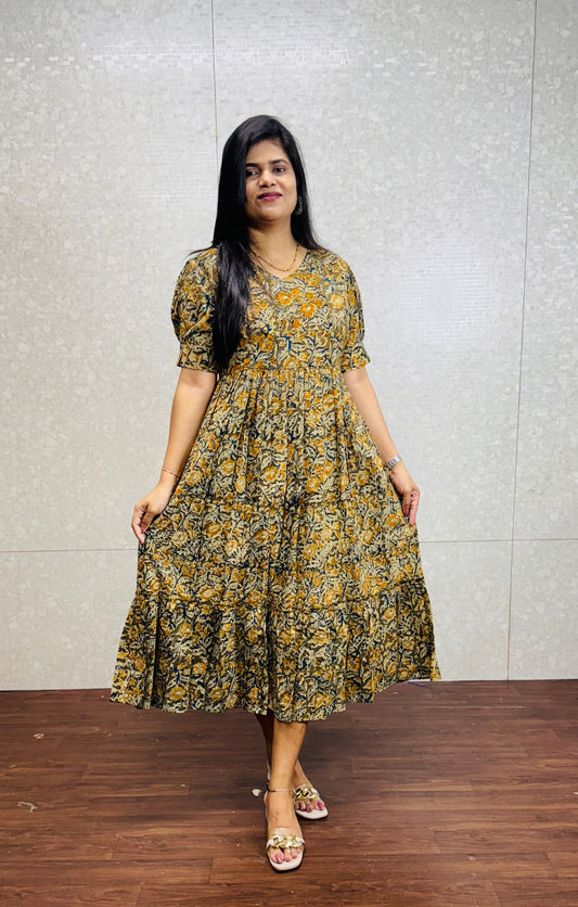 Kalamkari frocks-SRF2006C
