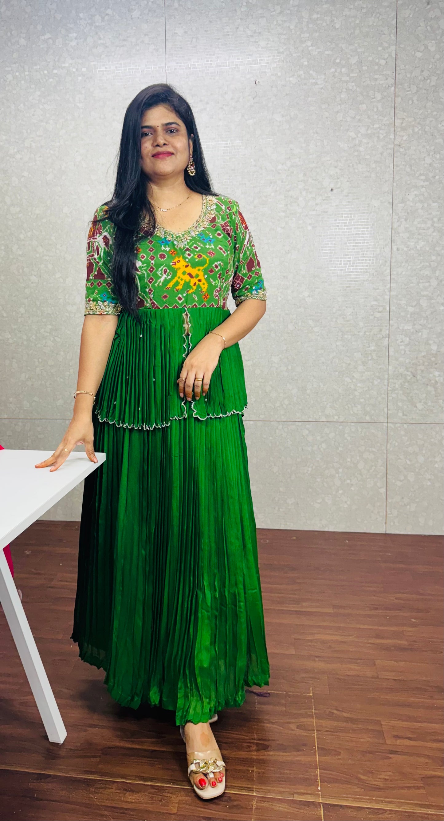 Patola peplum n lehanga set-SRPL4