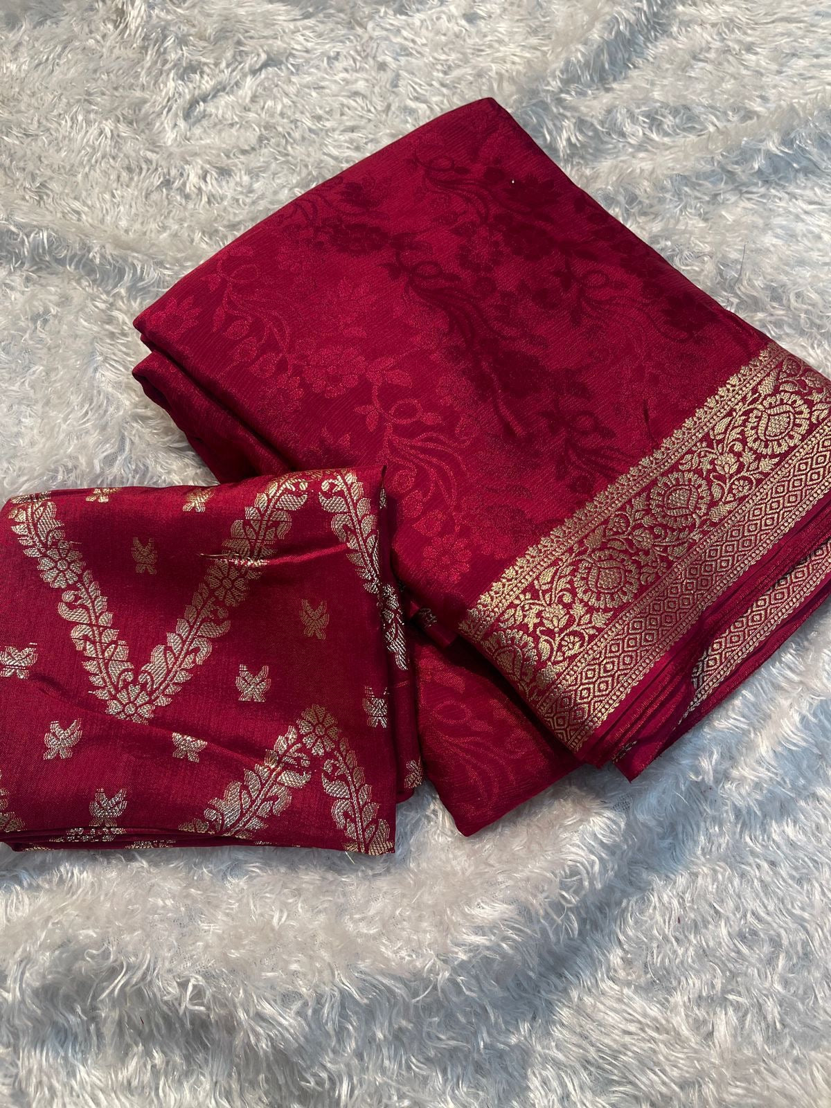 Pure Chinnon jacquard saree-SR1108A