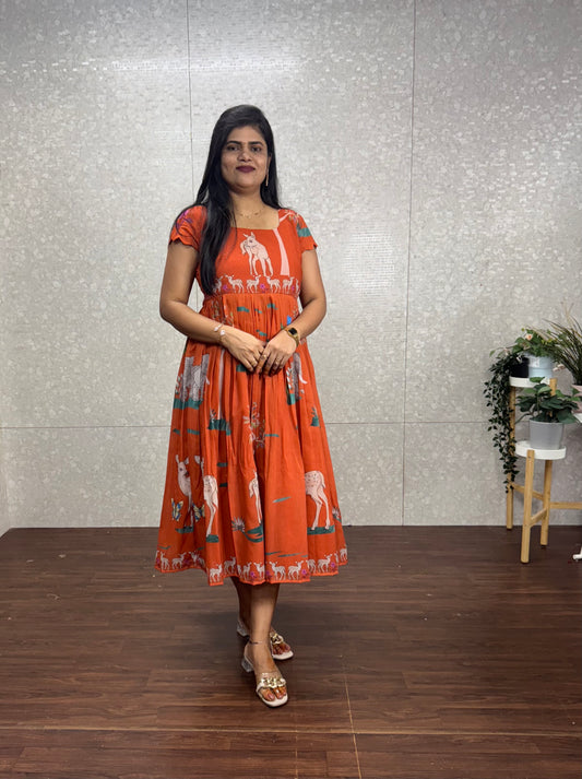 Chanderi Frock-SRF1002H