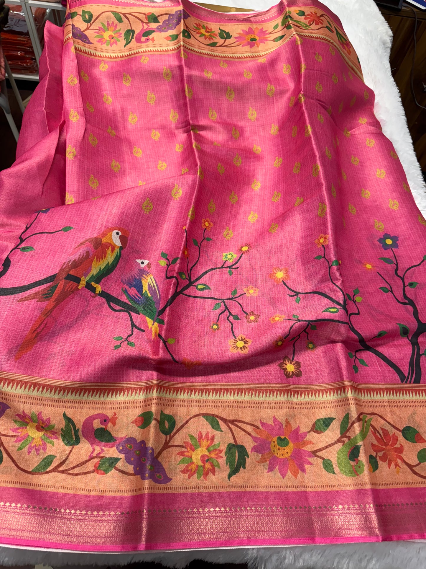Banarasi tissue paithani-SRS017C