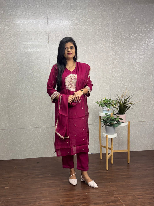 Mulchanderi suit-SRS025