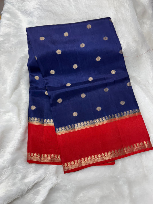 Russian silk vintage saree-SR1176E