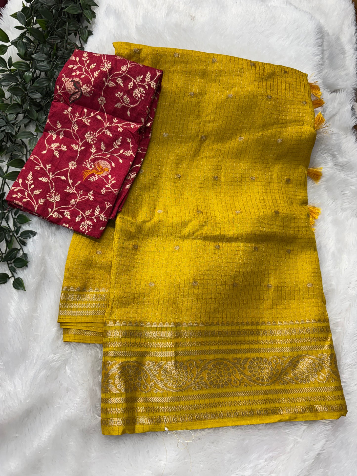 Dola silk vintage checks-SR1145B