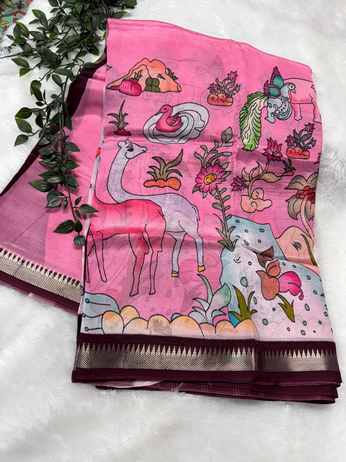 Mangalagiri pattu Kalamkari-SR1102C