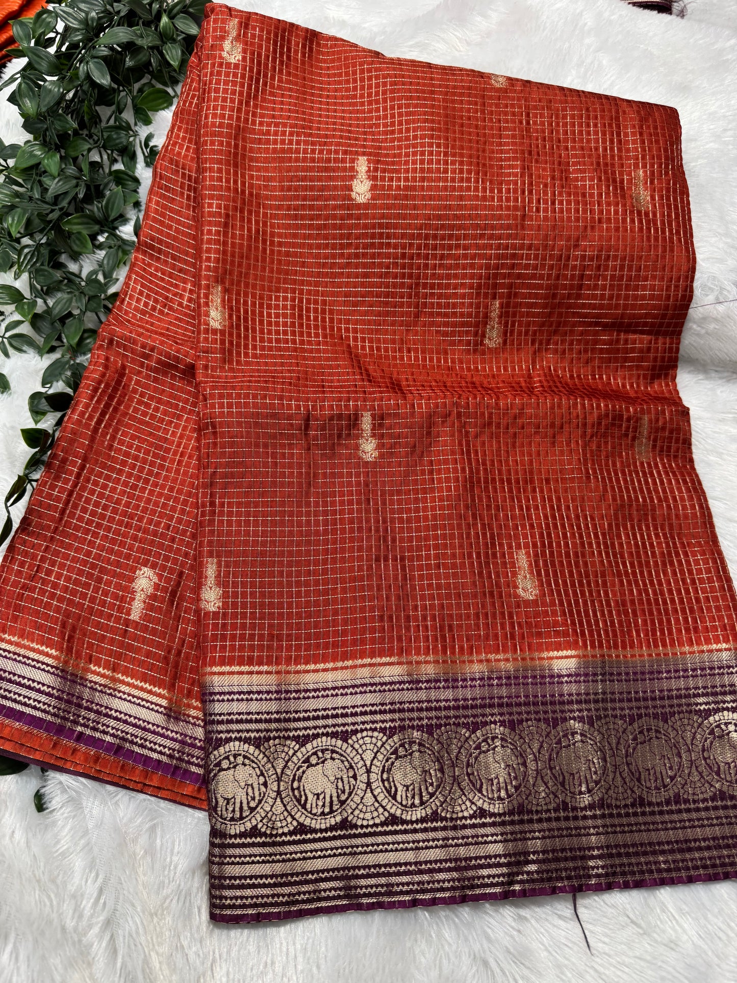 Vintage checks  Mysore Georget -SR1174A