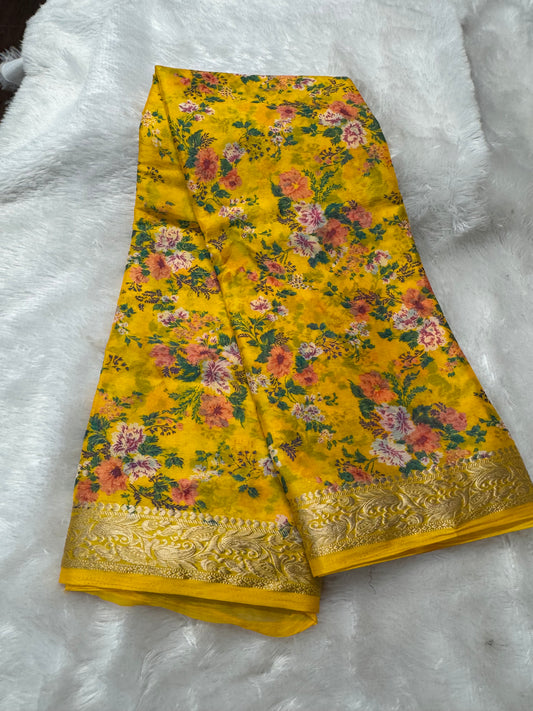 Chinnon Digital print saree-SR1255G