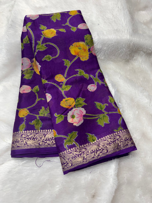 Chinnon floral saree-SR1229f