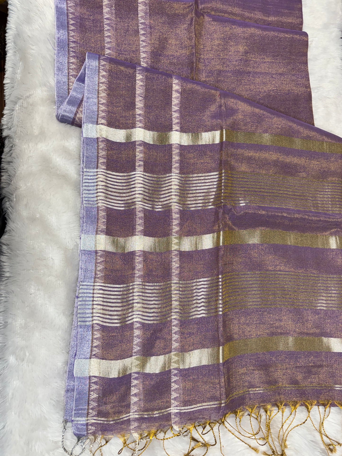 Linen tissue saree-SR1205E